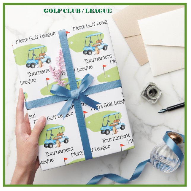 Personlig Golf Theme Golf League-Klubb Presentpapper (Skapare uppladdad)