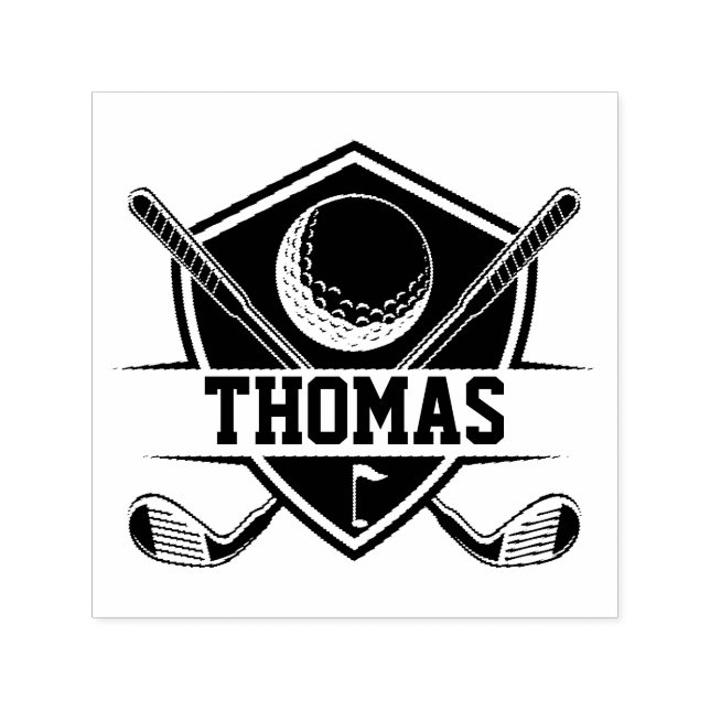 Personlig golfälskare självfärgande stämpel (Design)