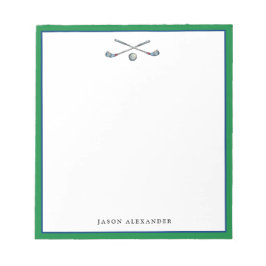 Personlig golfare  anteckningsblock