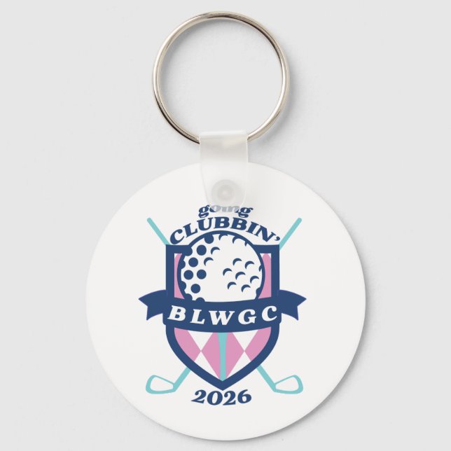 Personlig golfbaggemärke nyckelring (Framsida)
