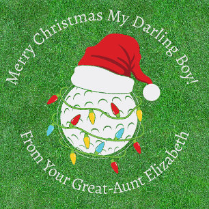 Personlig Golfball-jul Presentpapper