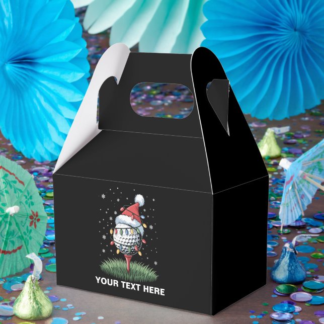 Personlig golfboll julgran Santa hatt  Presentaskar (Part)