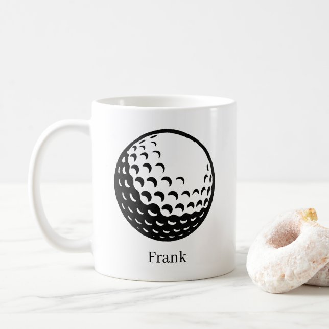 Personlig golfboll kaffemugg (Med munk)