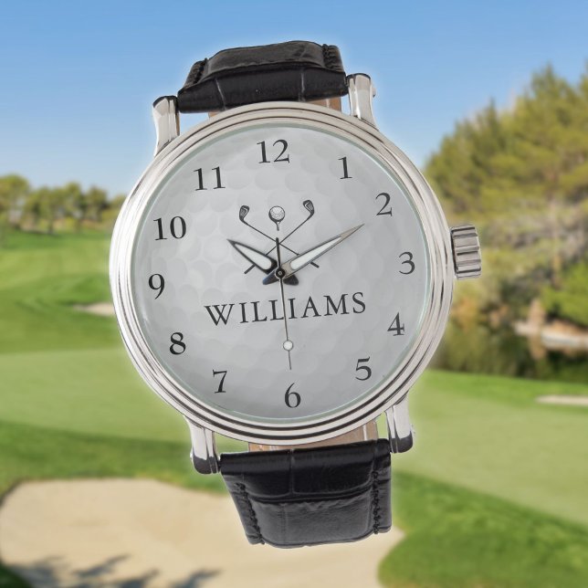 Personlig golfboll med anpassat namn armbandsur (Personalized Custom Name Golf Ball Watch)