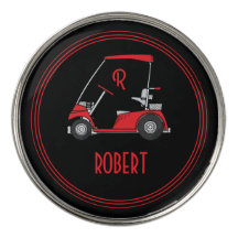 Personlig golfbollmarkör med namn och monogram