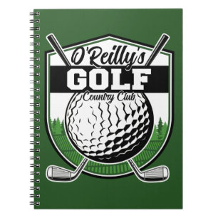 Personlig Golfer Player Pro Golf Land Klubb Anteckningsbok