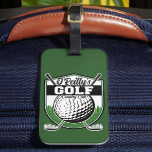 Personlig Golfer Player Pro Golf Land Klubb Bagagebricka