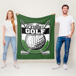 Personlig Golfer Player Pro Golf Land Klubb Fleecefilt