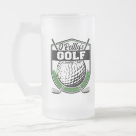 Personlig Golfer Player Pro Golf Land Klubb Frostat Ölglas