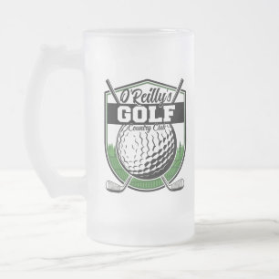 Personlig Golfer Player Pro Golf Land Klubb Frostat Ölglas