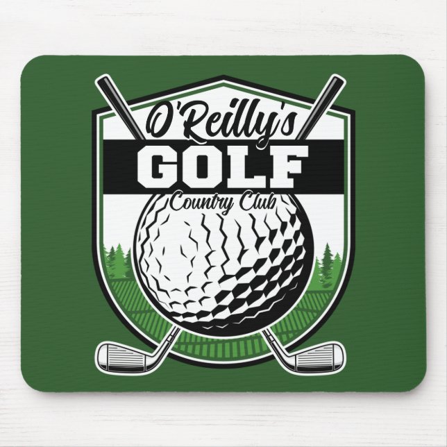 Personlig Golfer Player Pro Golf Land Klubb Musmatta (Framsidan)