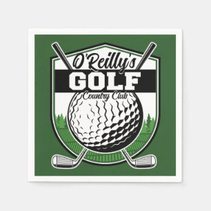 Personlig Golfer Player Pro Golf Land Klubb Pappersservett