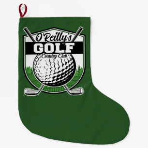 Personlig Golfer Player Pro Golf Land Klubb Stor Julstrumpa