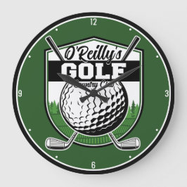 Personlig Golfer Player Pro Golf Land Klubb Stor Klocka
