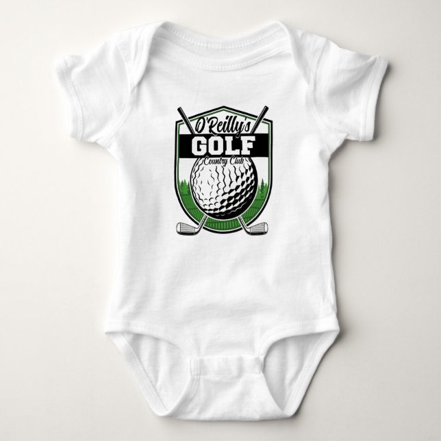 Personlig Golfer Player Pro Golf Land Klubb T Shirt (Framsida)