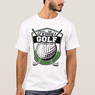 Personlig Golfer Player Pro Golf Land Klubb T Shirt