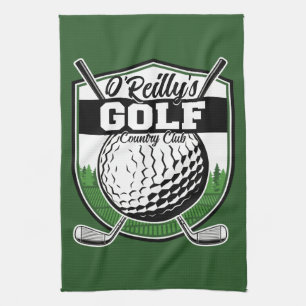 Personlig Golfer Spelare Pro Golf Country Club Kökshandduk