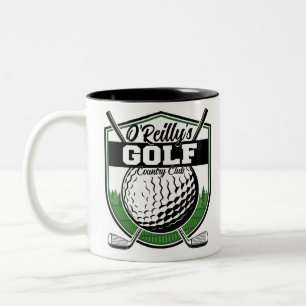 Personlig Golfer Spelare Pro Golf Country Club Två-Tonad Mugg