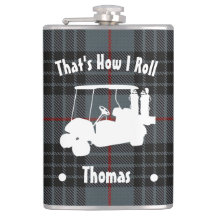 Personlig Golfer's Vinyl Wrapped Flask