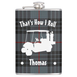 Personlig Golfer's Vinyl Wrapped Flask Fickplunta