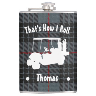 Personlig Golfer's Vinyl Wrapped Flask Fickplunta