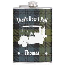 Personlig Golfer's Vinyl Wrapped Flask