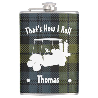 Personlig Golfer's Vinyl Wrapped Flask Fickplunta