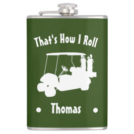 Personlig Golfer's Vinyl Wrapped Flask Fickplunta
