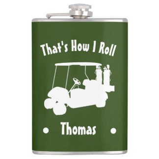 Personlig Golfer's Vinyl Wrapped Flask Fickplunta