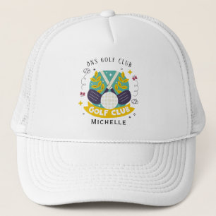 Personlig golfklubba namn Classic Trucker Hatt Keps