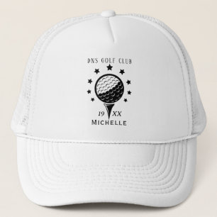 Personlig Golfklubba Namn Classic Trucker Hatt Keps