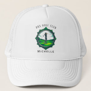 Personlig Golfklubba Namn Classic Trucker Hatt Keps