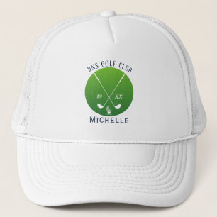 Personlig golfklubba namn Classic Trucker Hatt Keps