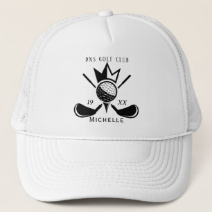 Personlig Golfklubba Namn Classic Trucker Hatt Keps