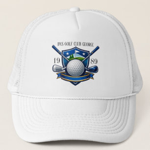 Personlig golfklubba namn Classic Trucker Hatt Keps