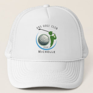 Personlig Golfklubba Namn Classic Trucker Hatt Keps