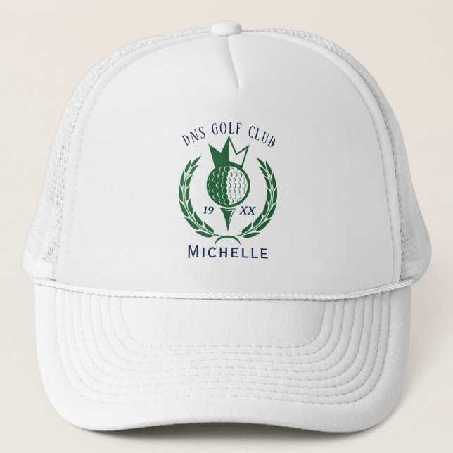 Personlig golfklubba namn Classic Trucker Hatt Keps (Framsida)