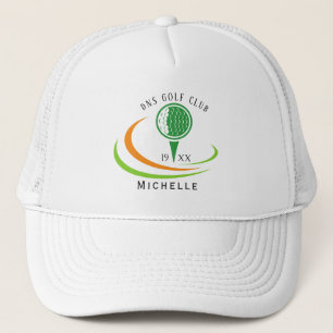 Personlig Golfklubba Namn Classic Trucker Hatt Keps