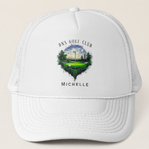 Personlig golfklubba namn Classic Trucker Hatt Keps