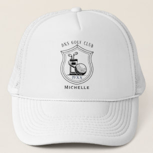 Personlig Golfklubba Namn Klassisk Trucker Hatt Keps