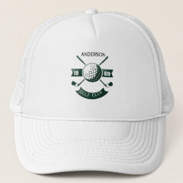 Personlig golfklubbsnamn Anpassad Trucker Hatt Keps