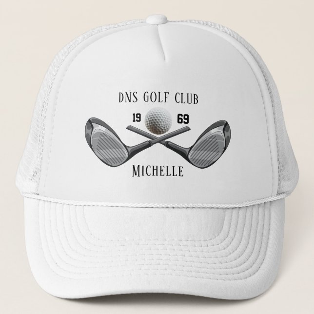 Personlig golfklubbsnamn Classic Keps (Framsida)