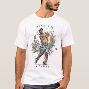 Personlig golfklubbsnamn Classic T Shirt