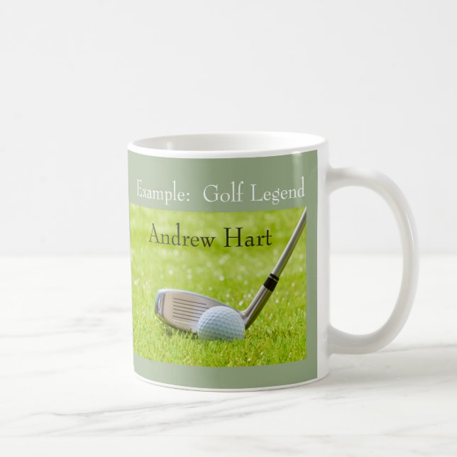 Personlig golflegendarisk present med golfarens na kaffemugg (Höger)