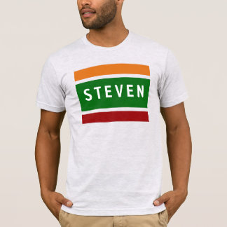 Personlig golfnamn Retro bensinstation Etikett T Shirt