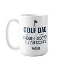 Personlig golfpappafödelsedagspresent för män med
