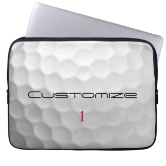 Personlig golfpresent med eget namn och nummer laptop fodral