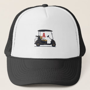 Personlig golfvagnsmonogram Truckerhatt Keps