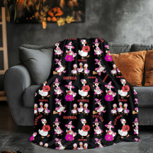 Personlig Goose Halloween Blanket-eget namn