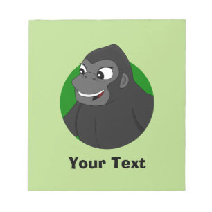Personlig Gorilla Tecknad Anteckningsblock